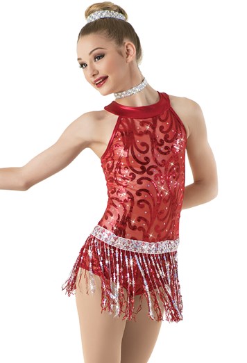 Weissman® | Sequin-Fringe Skirt Dress