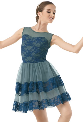 Weissman® | Midi-Length Day Dress w/ Paneled Skirt
