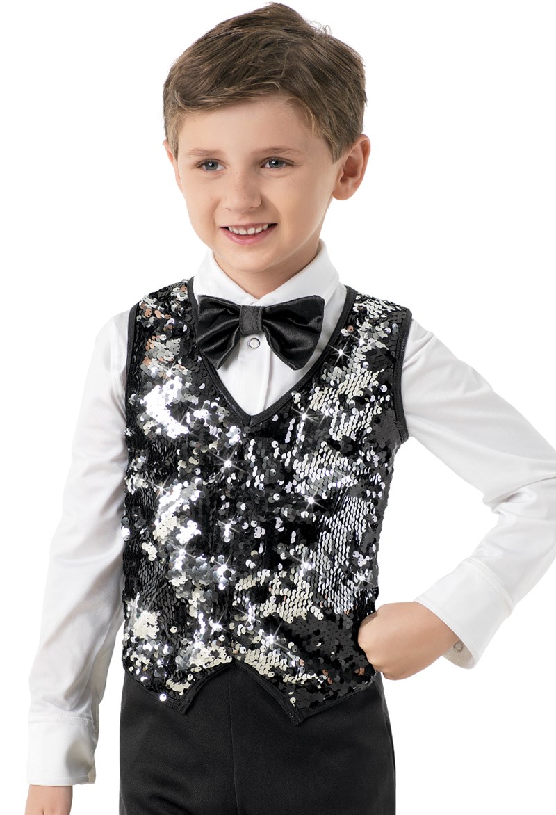 Weissman® | Boys' Two-Way Sequin Pullover Vest