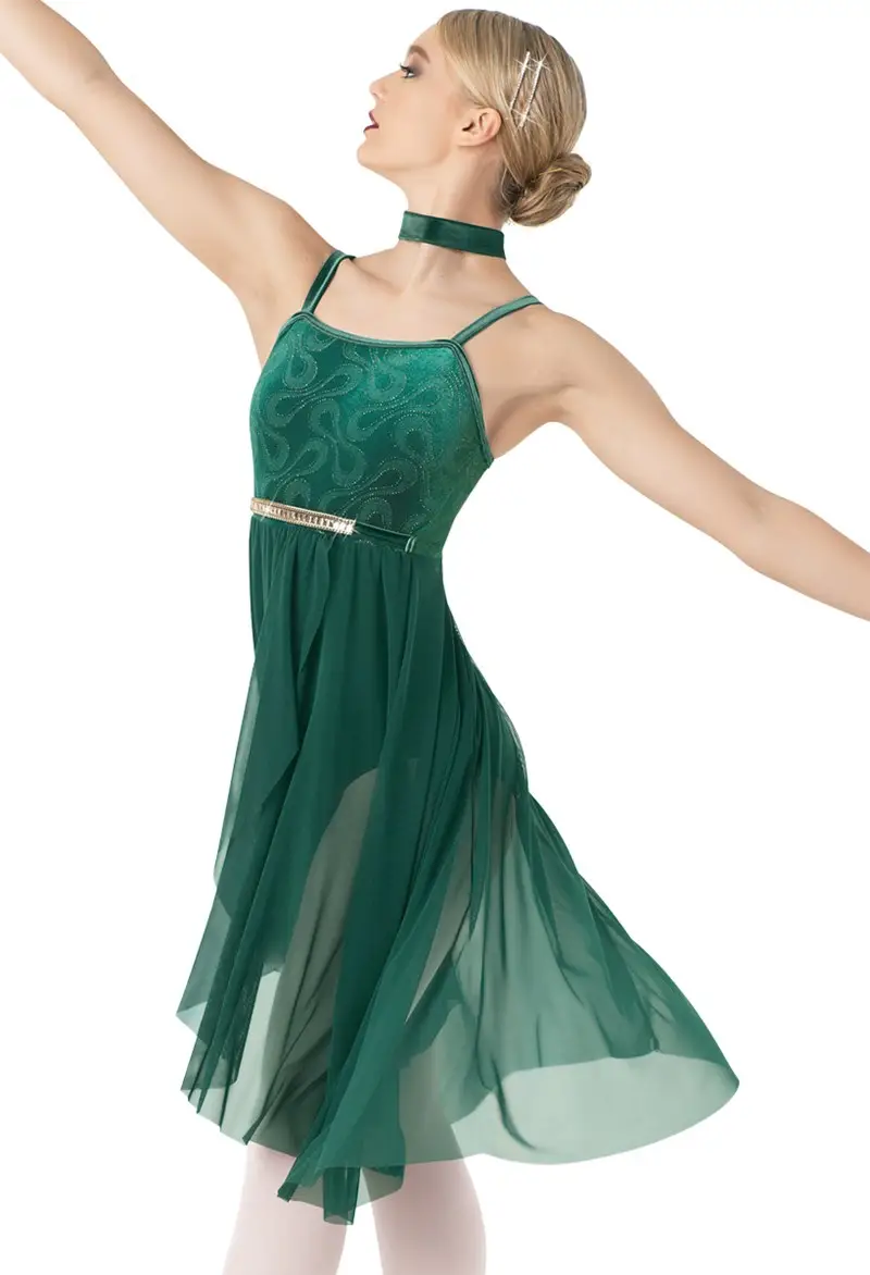 empire waist dance dress GLS Empire Waist Long Prom Dress - Red - XS