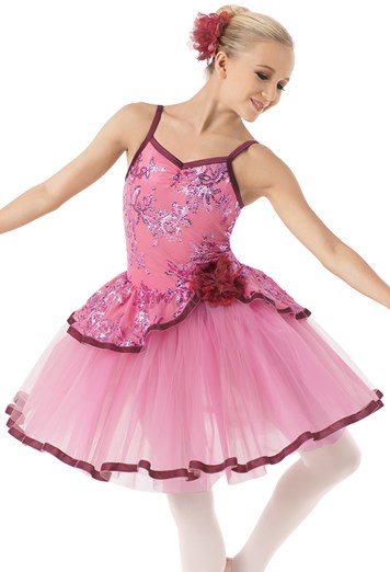 Weissman® Asymmetrical Cutaway Ballet Dress 9310