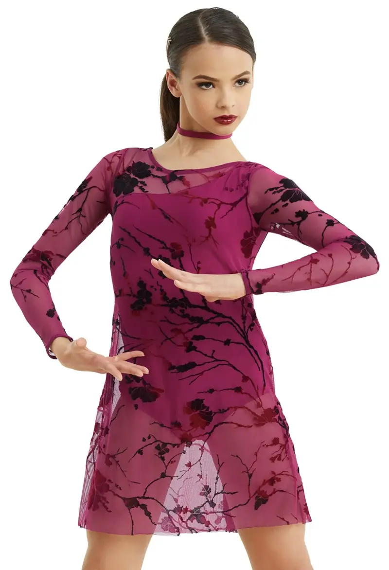 knee length dresses for ladies Sheer Shift Dress and Wool Cashmere Ruche Pant