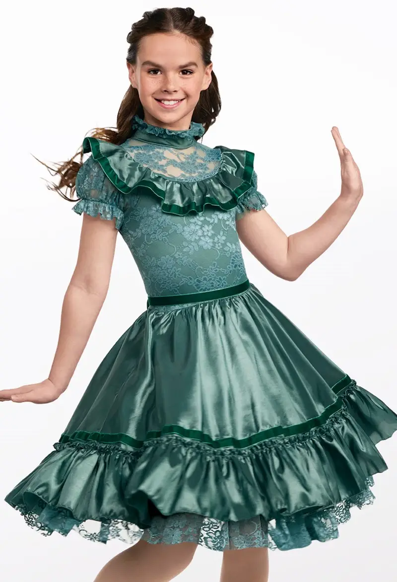 green nutcracker dress Kennedy Blue Sarah bridesmaid dress