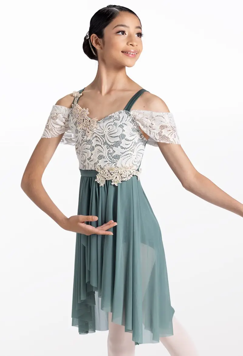 Lace Applique Empire Dress | Weissman