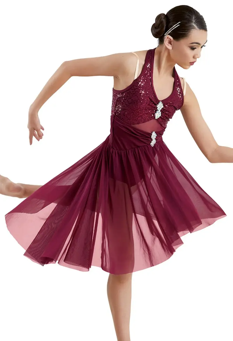 Halter Neck High Low Dress | Weissman Halter Neck High Low Dress | Weissman