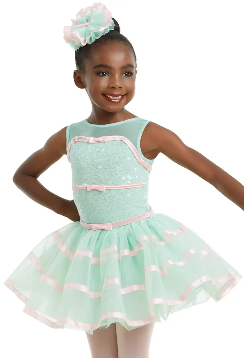 open lace back dress Baby Girl Big Bow Back Party Dress