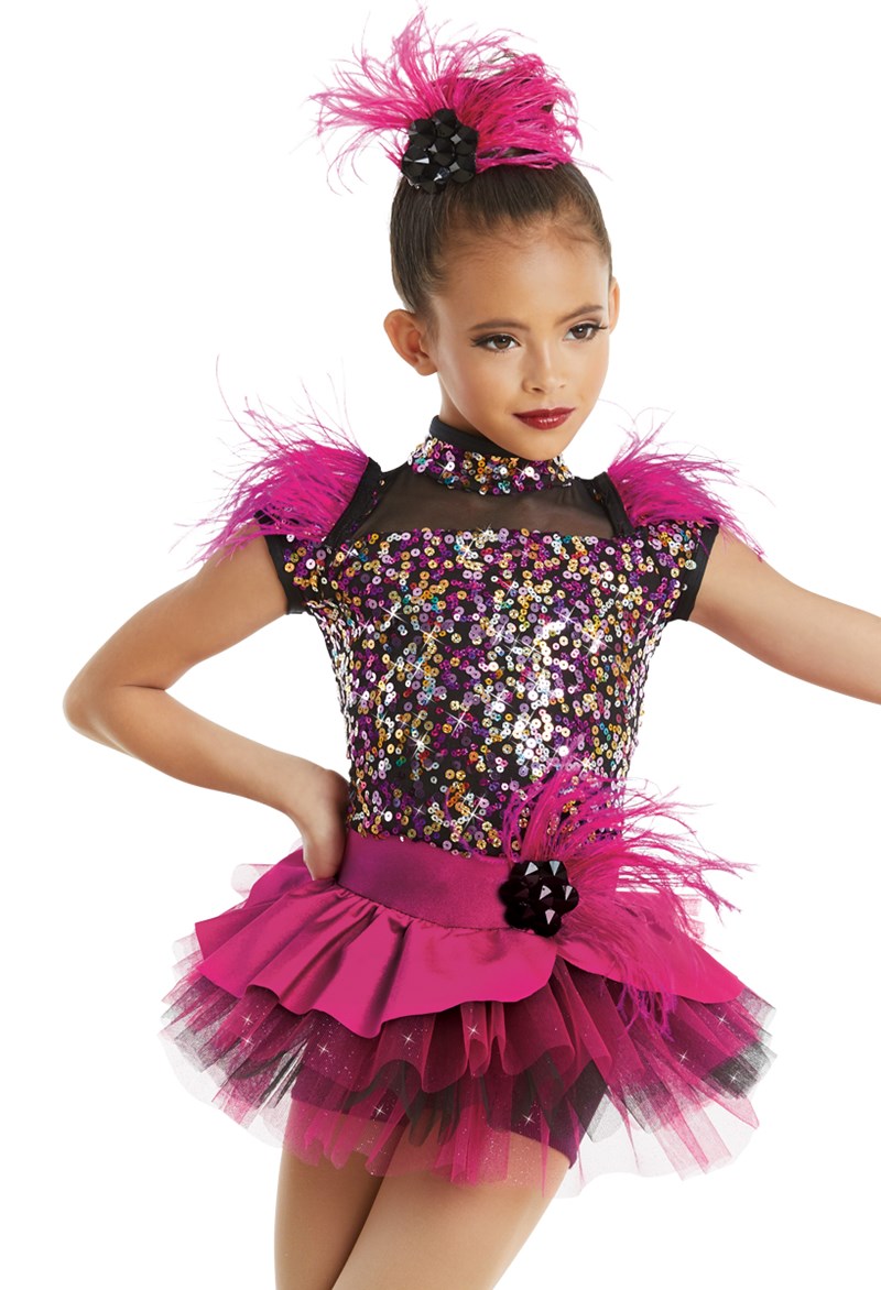 Sequin Dress with Feathers | Weissman®