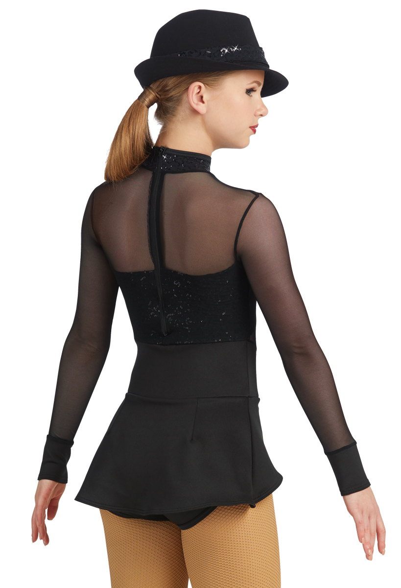 Peplum Long Sleeve Leotard | Weissman®