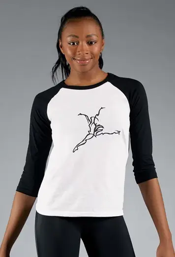 Capezio Logo Raglan Tee