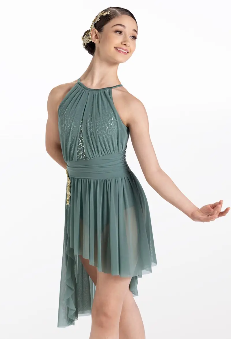 shirred power mesh dress Sapphire Dress