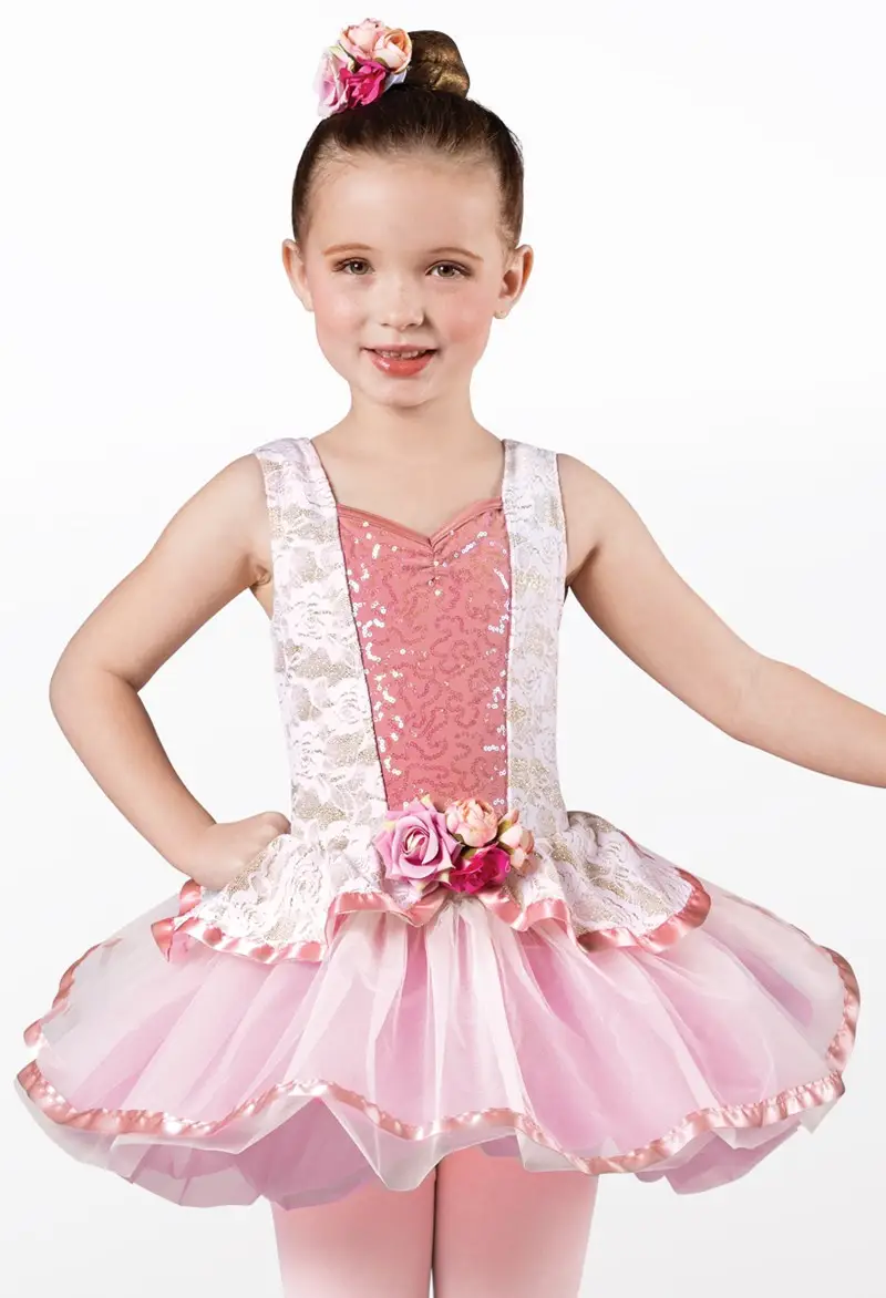chinese dress ladies Elegant Romantic Ballet Tutu Dress with Lace Embellishments for  Performances  MDC0365