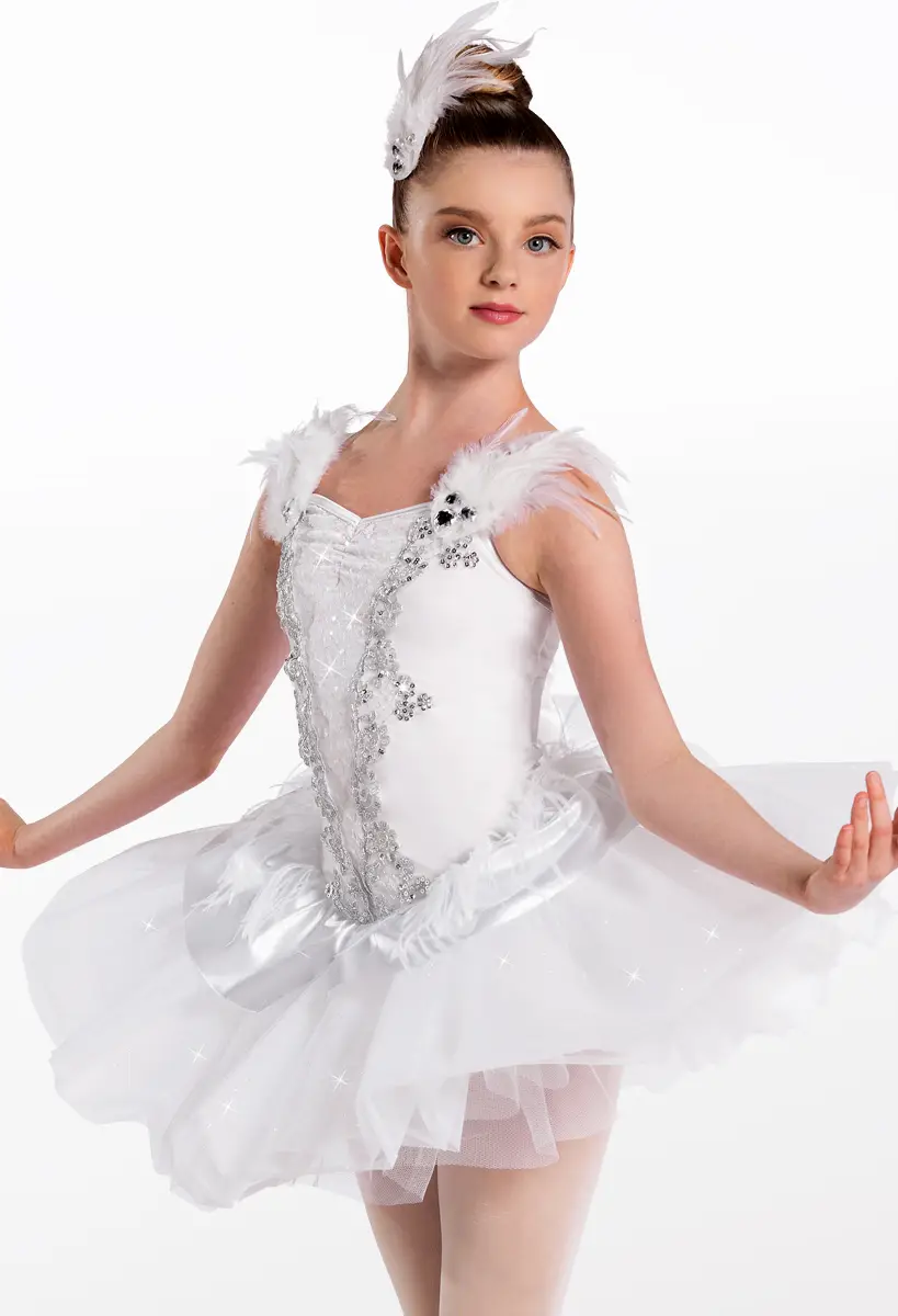 white dresses nearby long length ballet for women Adult female professional ballet dance long tutu skirt stage ballerina show dance costume Fabric content Feather Trim Tutu Dress Ballet