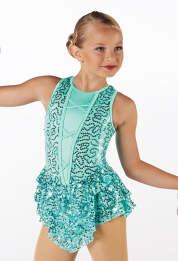 Tiered Sequin Lace Dance Costume Dress | Weissman®