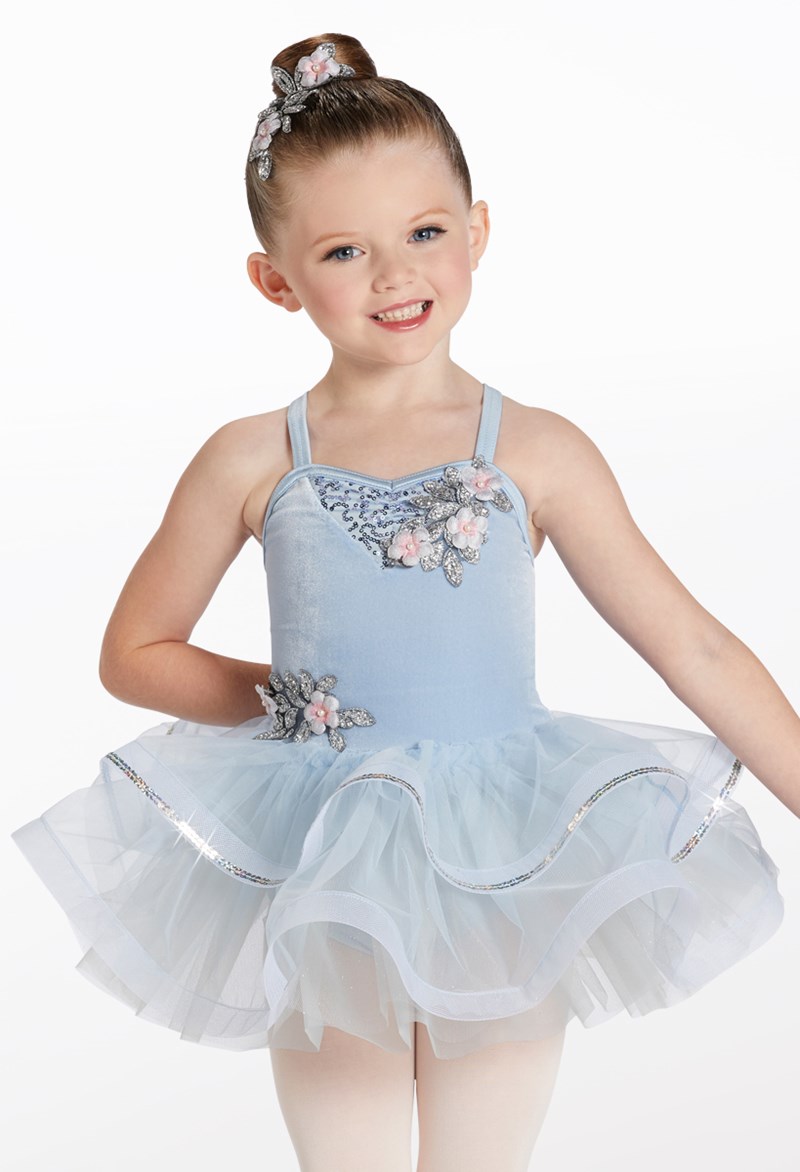 Pearled Flower Applique Dance Dress | Weissman®
