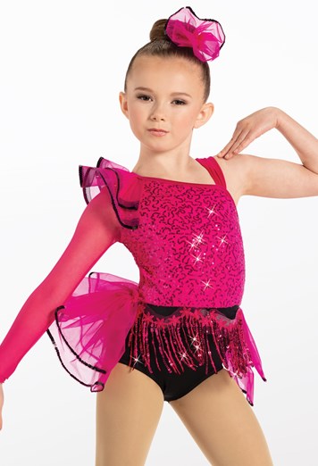 Sequin And Floral Fringe Dance Costume | Weissman®