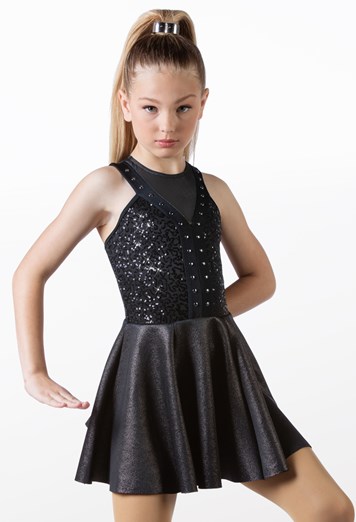 V-Front Studded Dance Dress | Weissman®