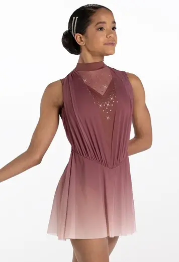 Asymmetrical Poet Sleeve Dance Dress | Weissman