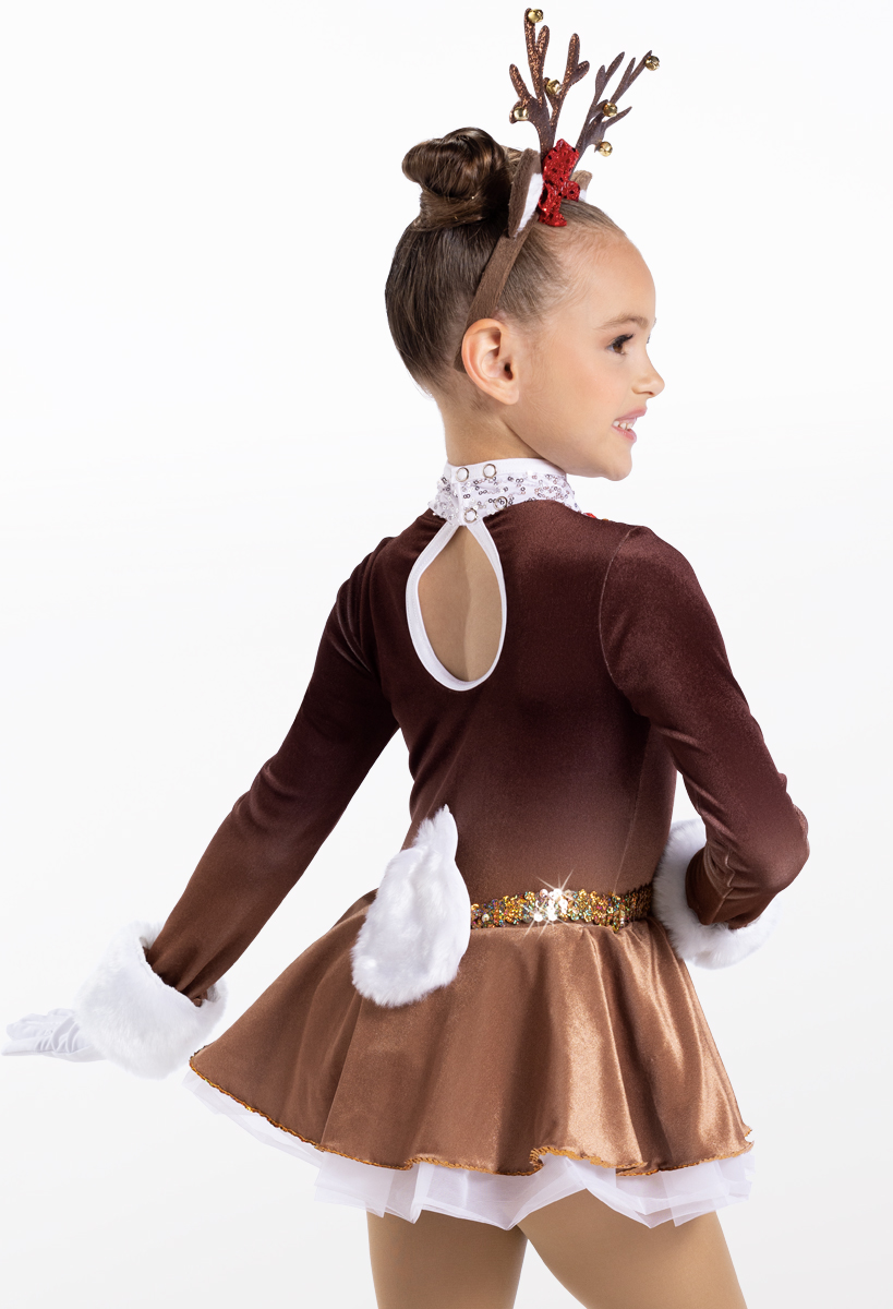 brown dance dress rudolph Rudolph Reindeer Holiday Dance Costume