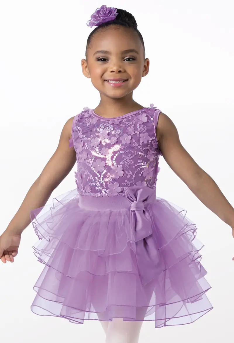 strapless open back dress Dancina Leotard Sparkle Tutu Short Sleeve Ballet Dress main image 1