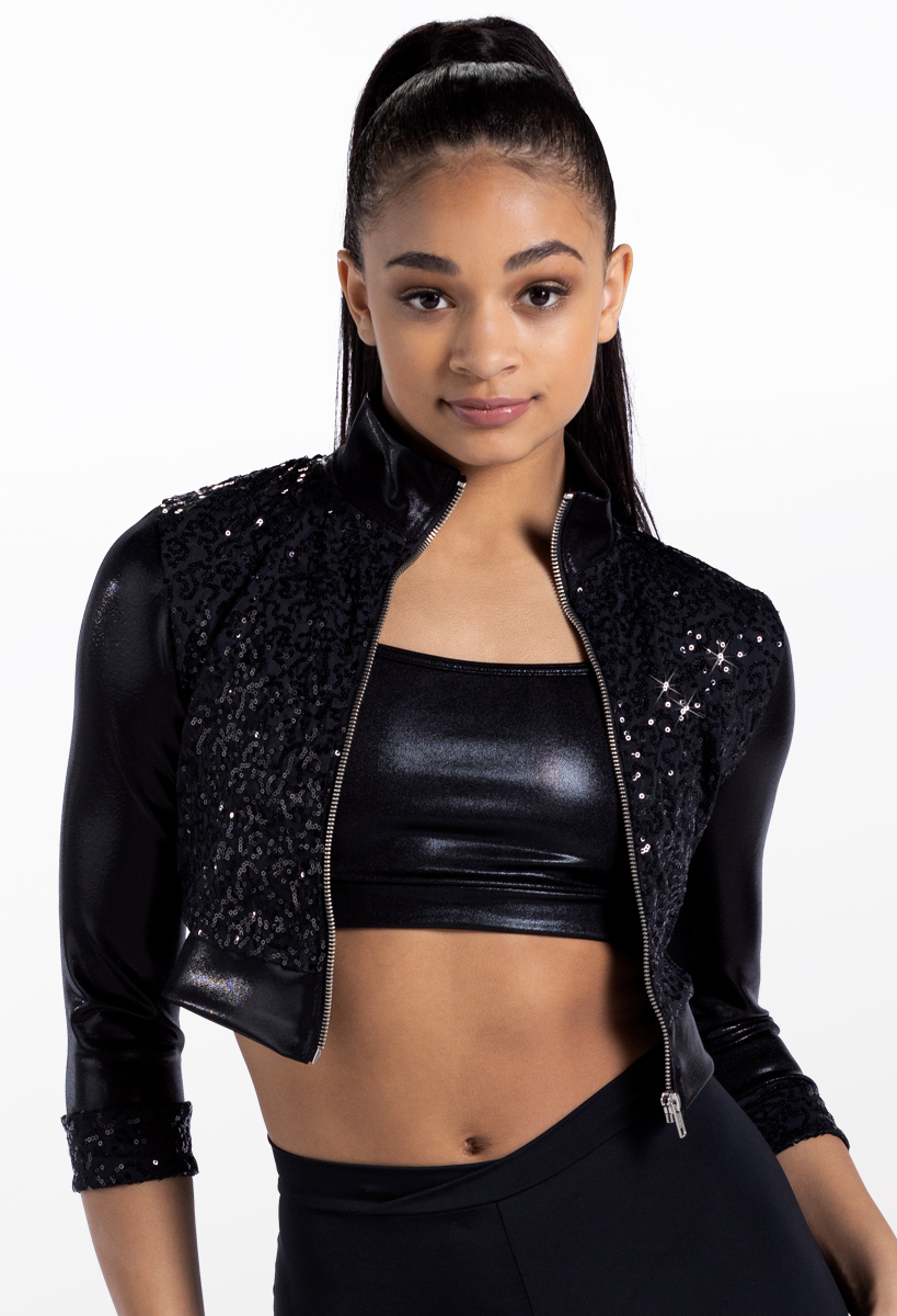 Weissman®, Sequin Jacket with Tank & Leggings