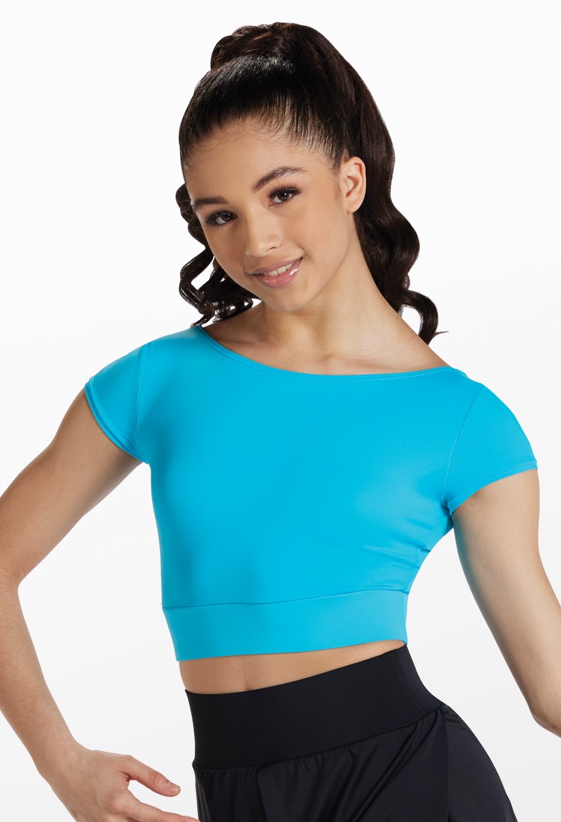 Knotted Bow Back Crop Top For Dance | Balera™