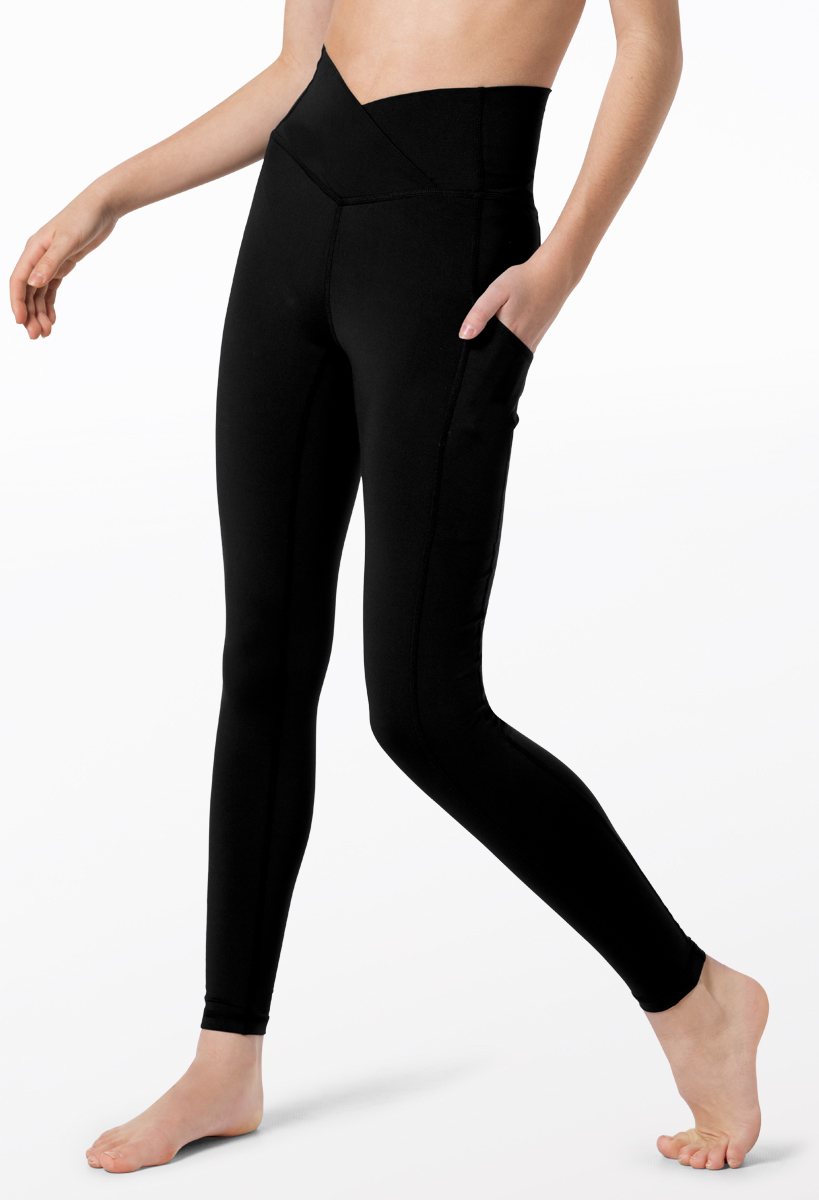 Shop Slim Fit Leggings with Contrast Panel Insert and V-shape Waistband  Online