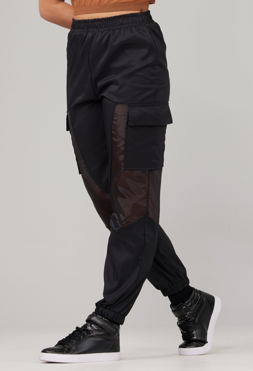 Sheer Organza Inset Cargo Pocket Pants | Weissman®