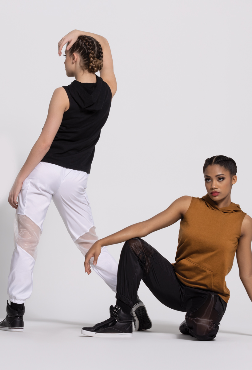 Sheer Organza Inset Cargo Pocket Pants | Weissman®