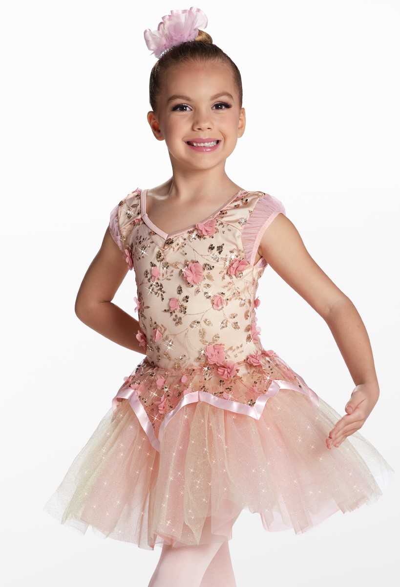 Kids Puff Sleeve Flower Ballet Dress | Weissman®