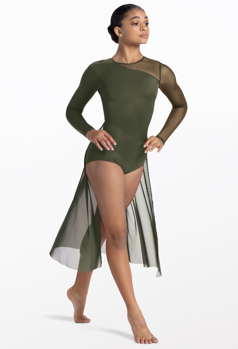 Ballet Leotard For Women Black With Soft Mesh Skirt