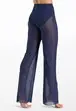 Power Mesh Wide Leg Pants