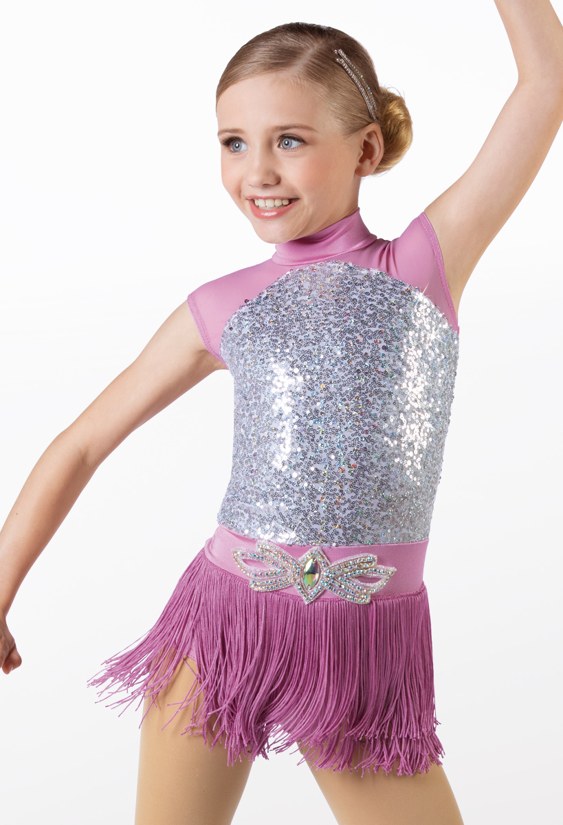 Fringe Skirt Cap Sleeve Dance Costume | Weissman®