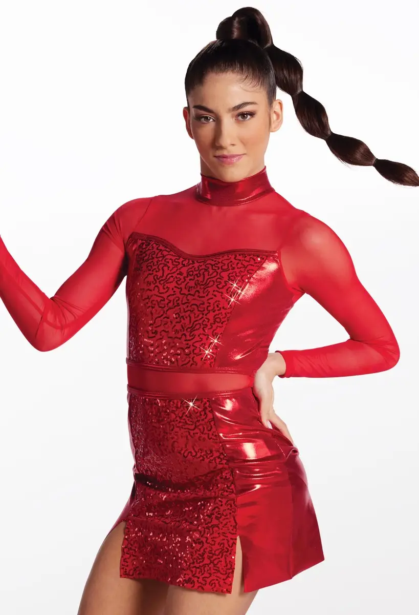 Womens Red Sequin Dress | Weissmans