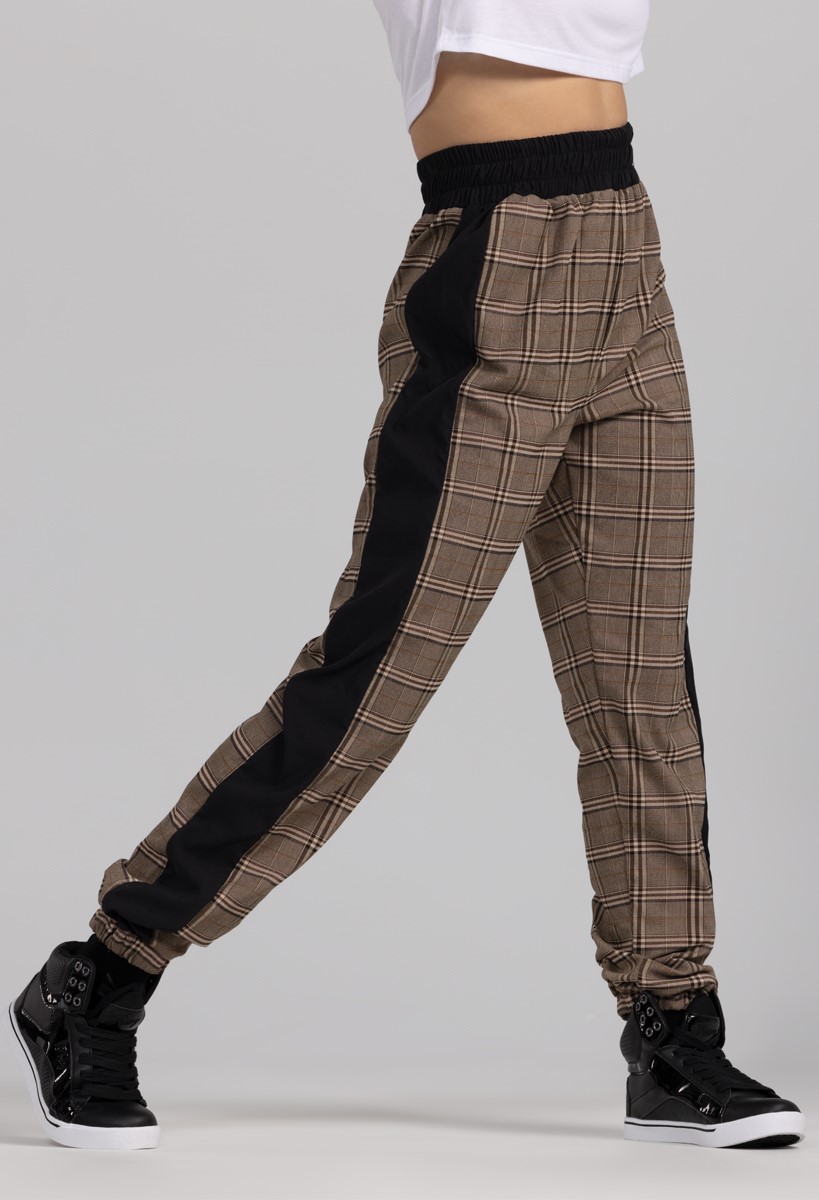 Womens plaid jogger discount pants