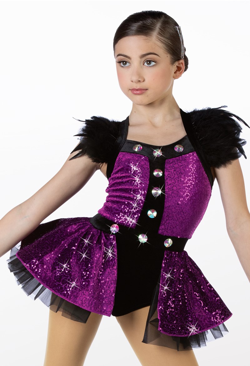 Feather Sequin Plush Leo Dance Costume | Weissman®