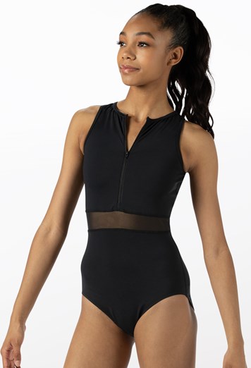 Zip Front Racerback Leotard For Dance FlexTek® 