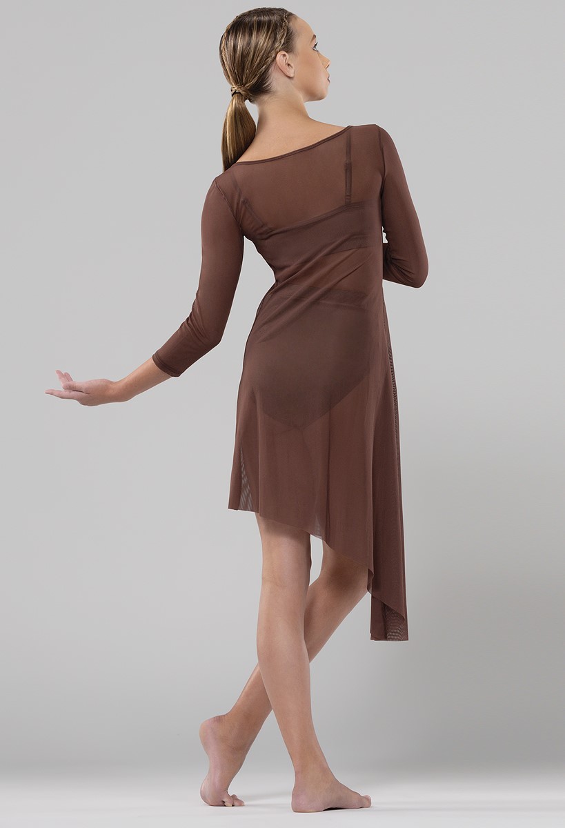 Asymmetric Drape Overdress For Dance | Weissman