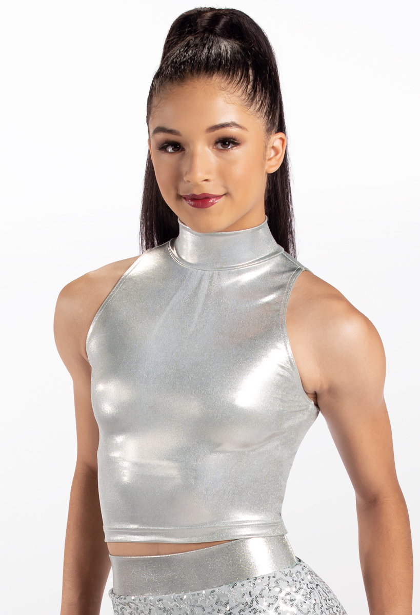 Metallic Sleeveless Cropped Top | Balera™