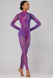 Geometric Mesh Leotard - Balera Performance - Product no longer available  for purchase