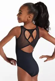 Mesh Heart-Back Leotard
