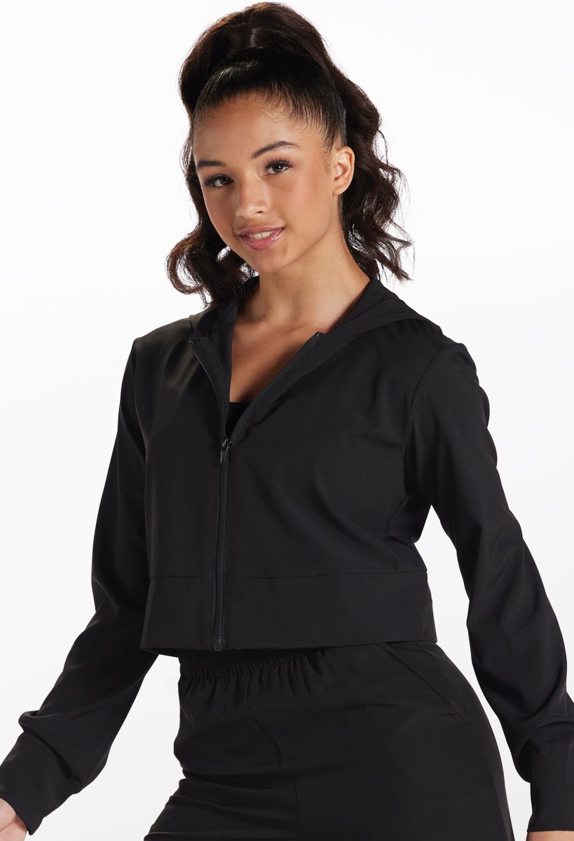 Woven Tech Zip-Up Hooded Jacket | Balera™