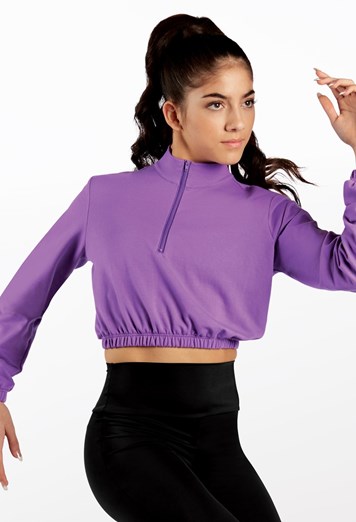 French Terry Cropped Pullover