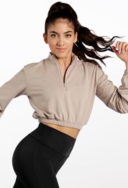 French Terry Cropped Pullover
