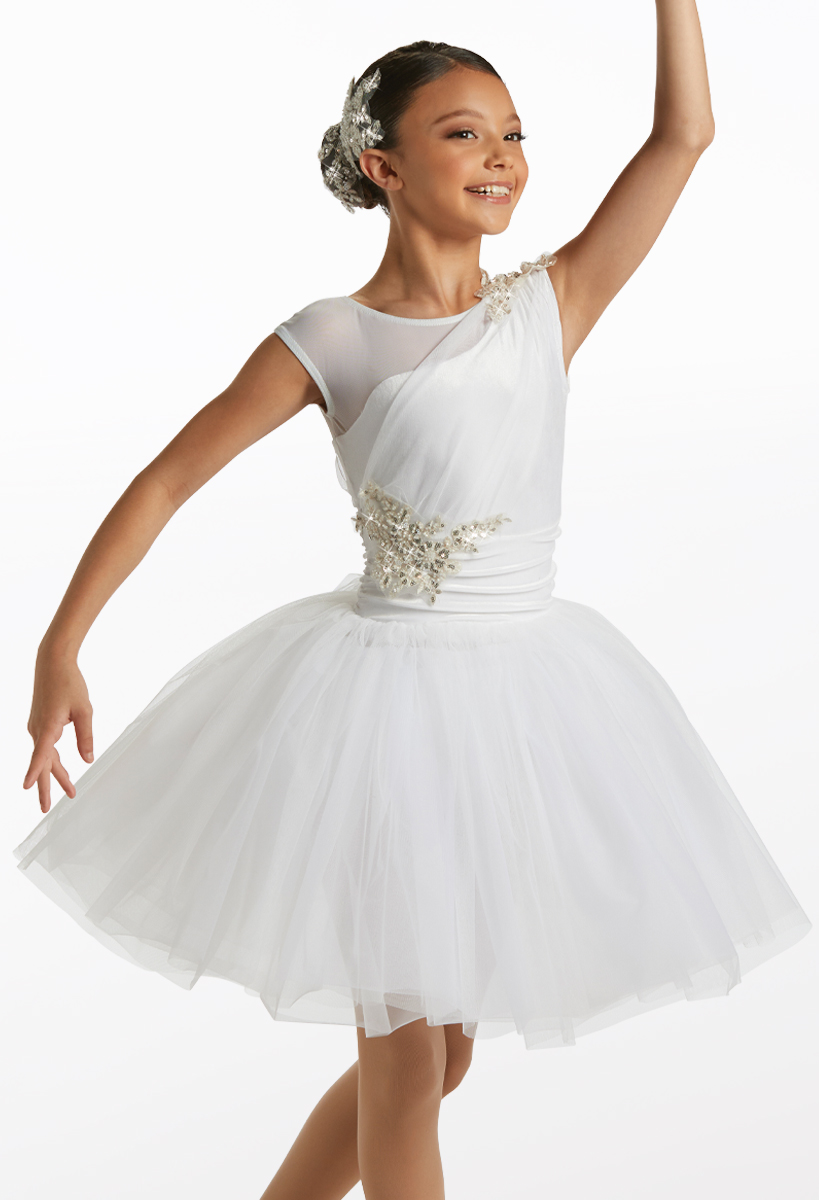 Draped Cap Sleeve Degas Tutu Dress | Weissman®
