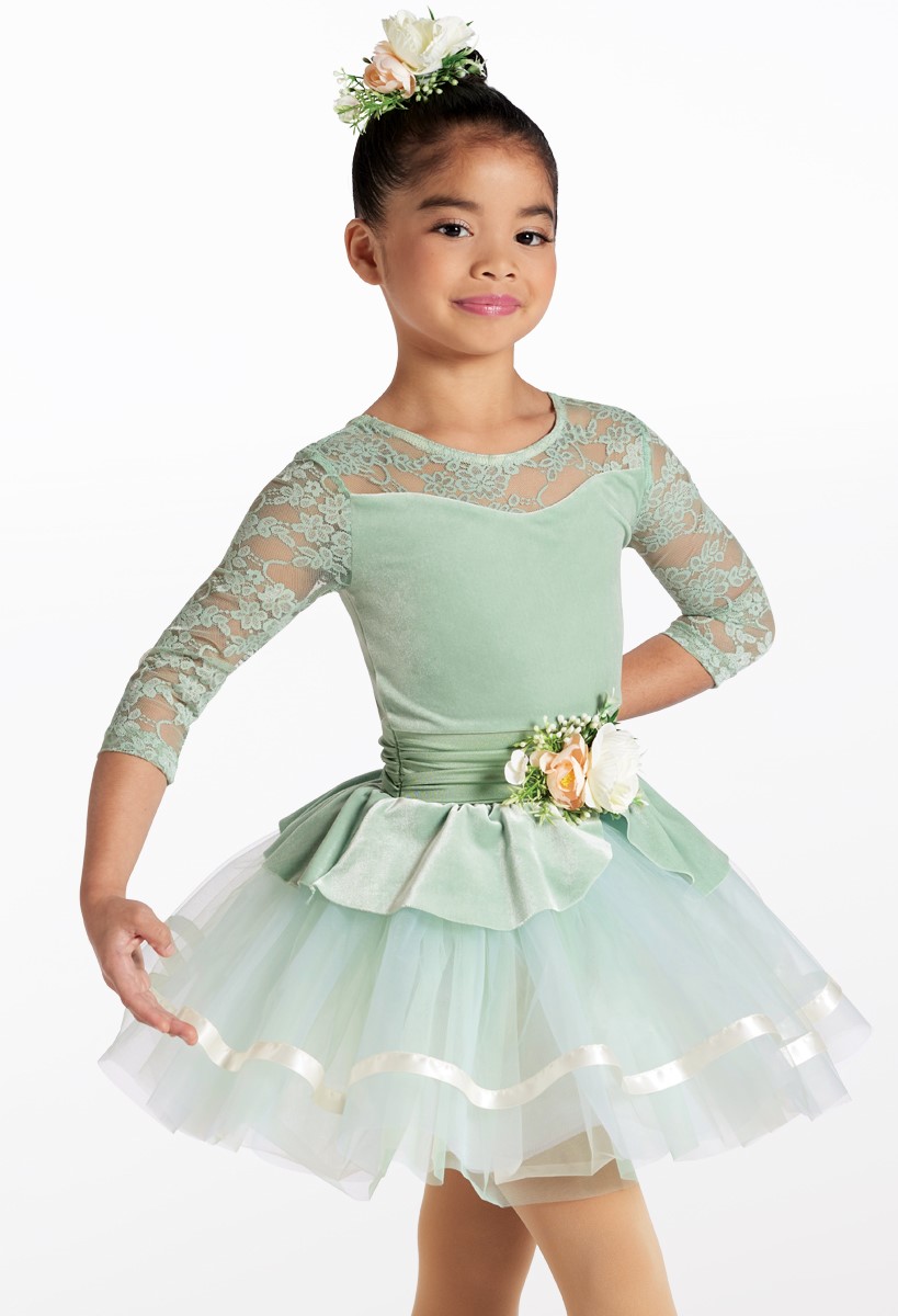 WEISSMAN Dance outlet Costume BAKE SALEn10885 peach pastel lace ballet costume IC 7/8