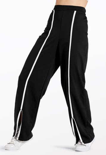 French Terry Split-Front Pants