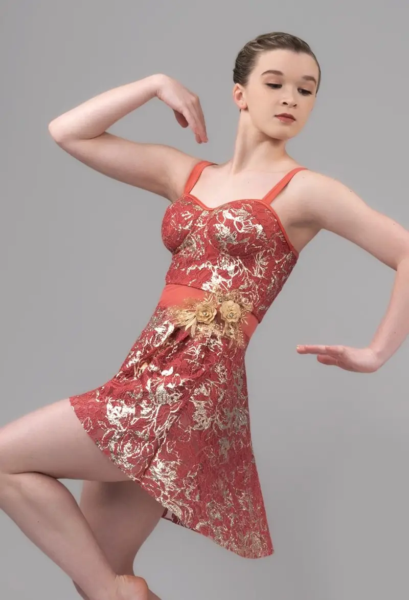 chinese dress ladies Red Lace Sequin Jazz Dance Wear