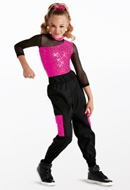 Kids Girl Dance Outfit Hip hop Clothes 2 Pieces Crop Top Hoodie