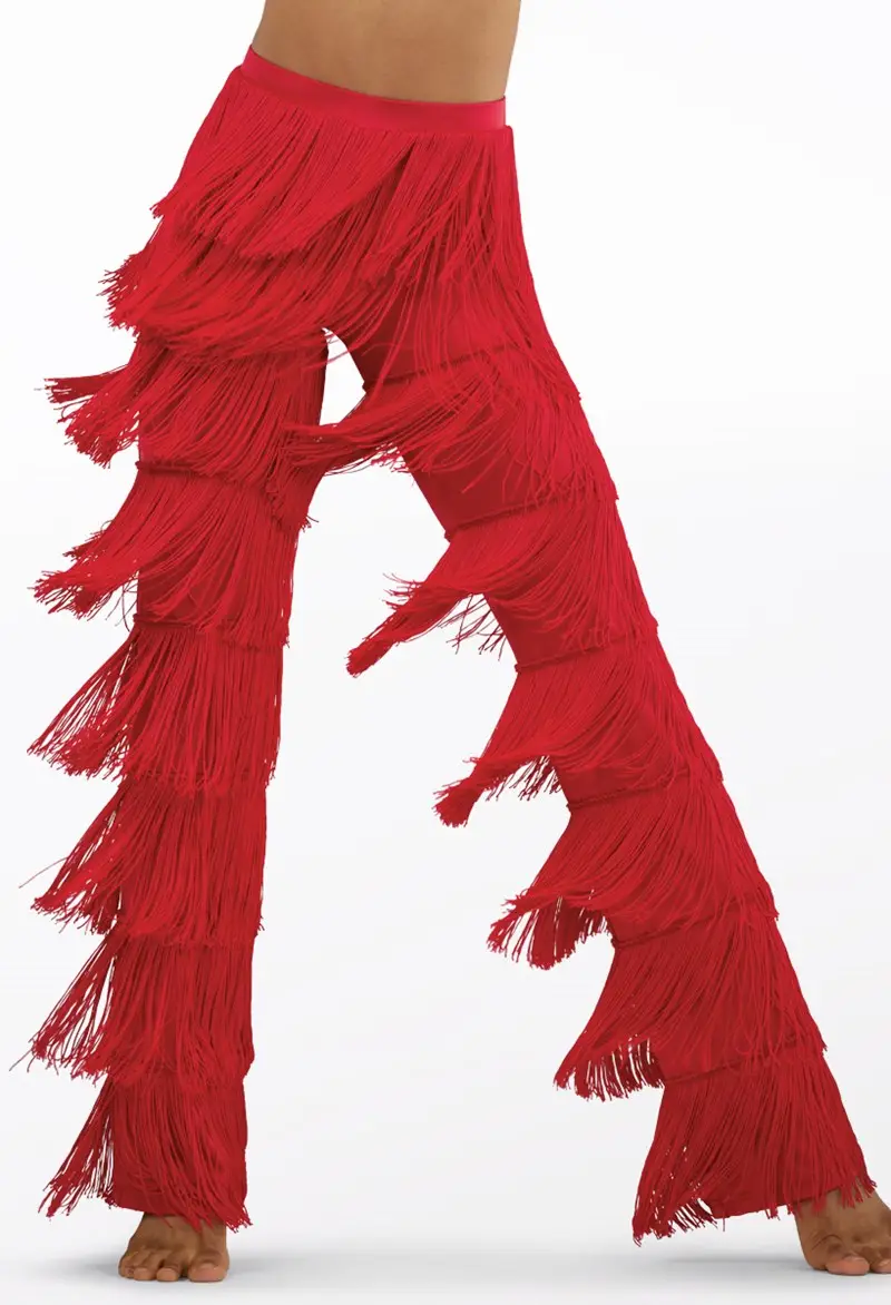 Full-Length Tiered Fringe Pants | Weissman®