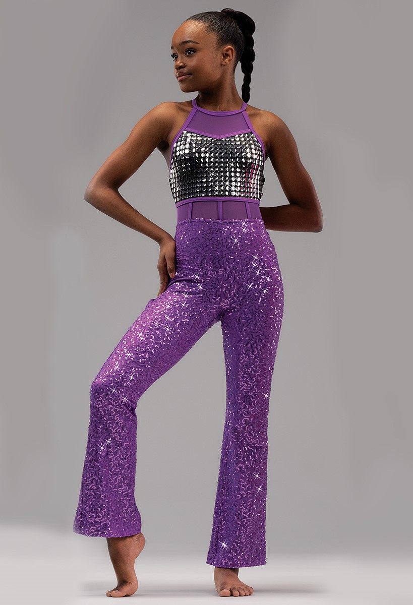 Sequin Wide Leg Pant Jumpsuit | Weissman®